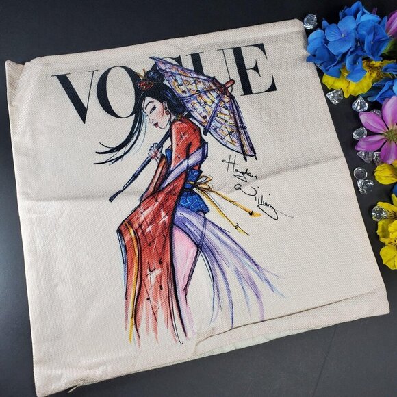 Mulan Princess Accent Pillowcase Sham Throw Pillow Cushion Cover Home Decor - Picture 2 of 11